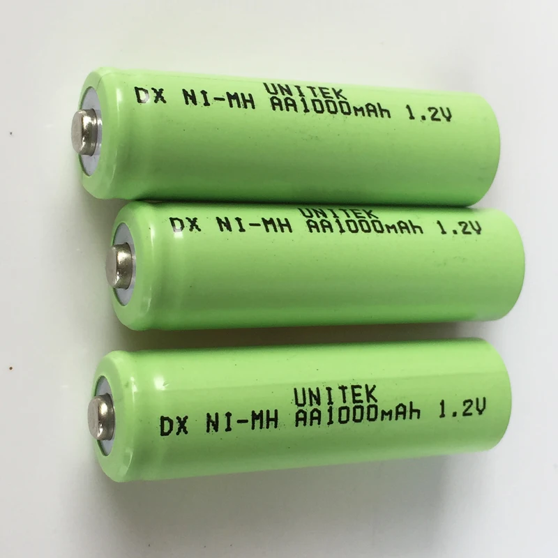 4 10 шт UNITEK 1 2 V AA Аккумуляторная батарея 1000mah 2A никель металлгидридная Топ для