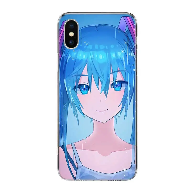 Anime Girl Hatsune Miku Fundas Silicone Phone Back Case For Apple iPhone 6 6S 7 8 Plus X 10 XS MAX XR 5 5S SE Heart Cover |