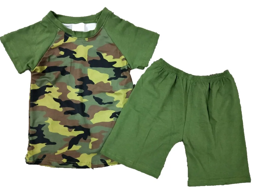 

Camouflage style children's cool boy's set fashion boutique 2 piece set