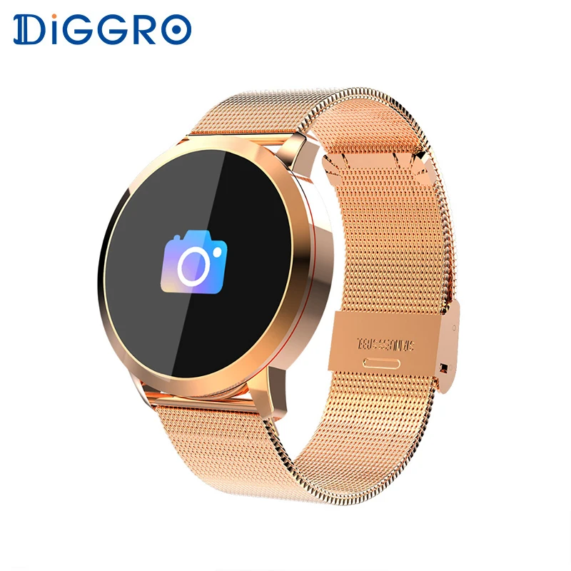 Diggro Q8 0,95 дюймов Смарт-часы Водонепроницаемый Фитнес трекер умные часы, отображающие сердцебиение Для мужчин; для женщин моды