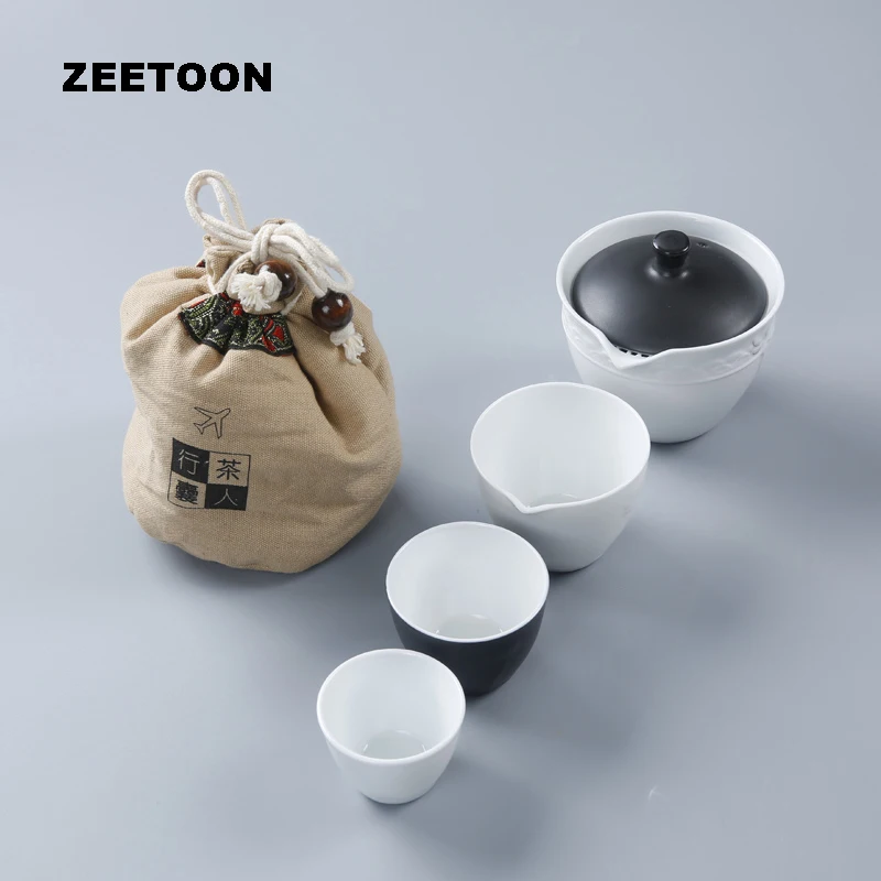 Zen Японский портативный чайный набор для путешествия быстрая чашка креативная