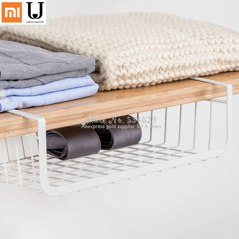 Умный дом Xiaomi висит под полкой хранения железная сетка корзина шкаф двери шкафа