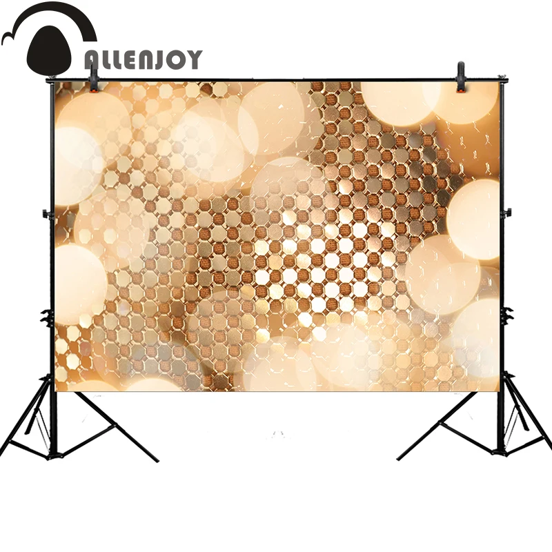 Allenjoy фоны для фотостудии Золотой металлический блестящий боке модный фон