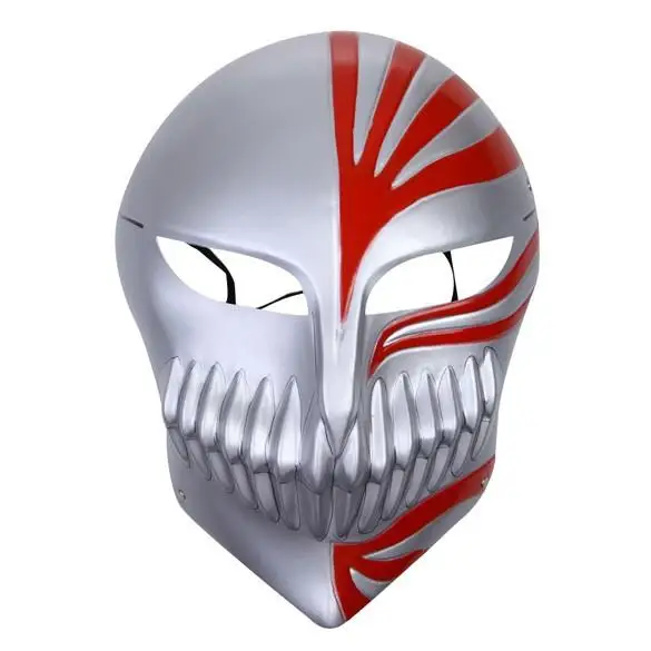 Bleach косплей Куросаки Ichigo bankai полная полая маска(серебро в красном) для Хэллоуина Вечерние