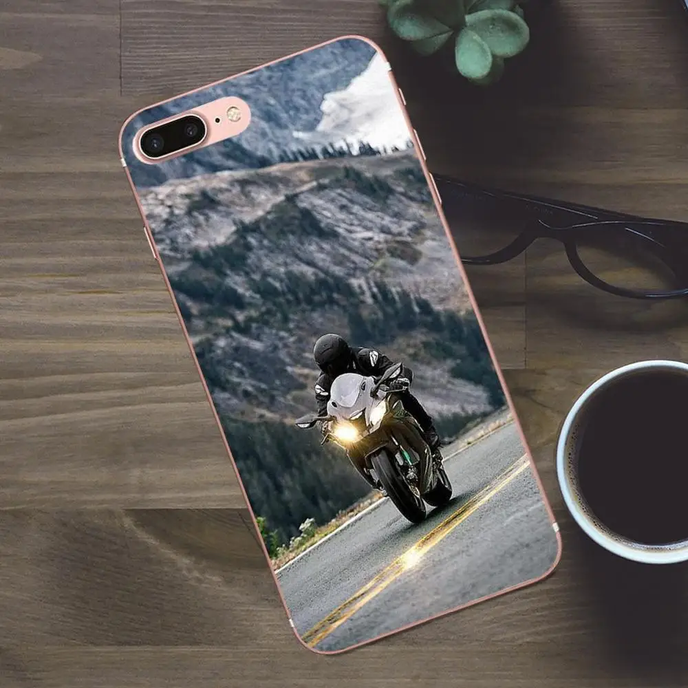 Спортивный мотоцикл Bixedx Kawasaki Ninja Zx R для Huawei G8 Honor 5C 5X 6 6X 7 8 9 Y5II Mate P7 P8 P9 P10 P20 Lite Plus 2017 |