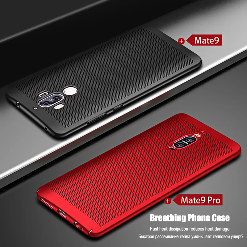 For Huawei Mate 9 10 20 Pro Case Luxury Heat Dissipation Hard Back Cover Honor 8 V9 V10 Lite Slim Funda | Мобильные телефоны и