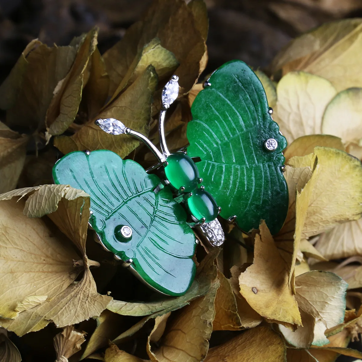 Корсаж украшения эстетический темперамент женская одежда с бабочками 925 Серебро