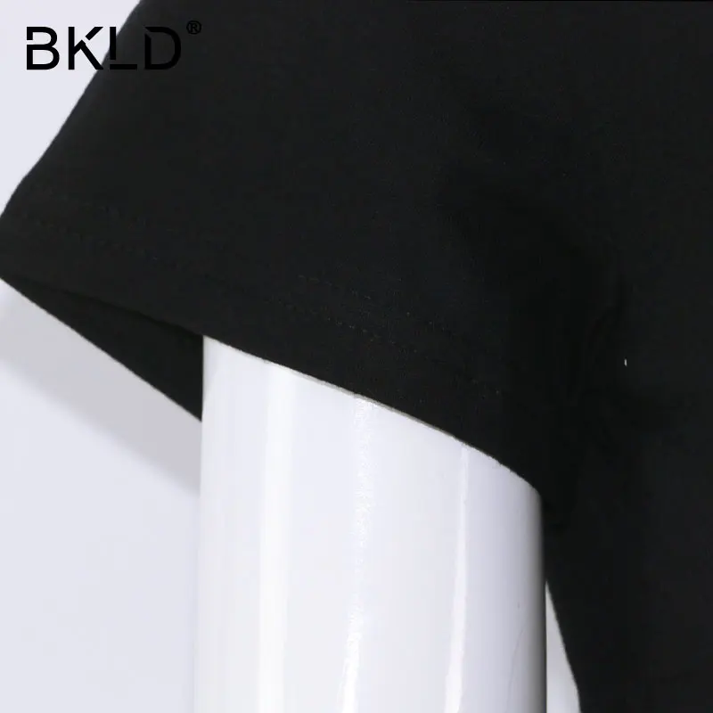 BKLD 2018 женские футболки с коротким рукавом и круглым вырезом буквенным принтом 1975
