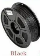 Black PLA 1 цена, 17 цветов, ручка для 3D печати, ABS/PLA 1,75 мм, пластиковый резиновый материал для печати, нить для 3d принтера - Цвет: Black PLA