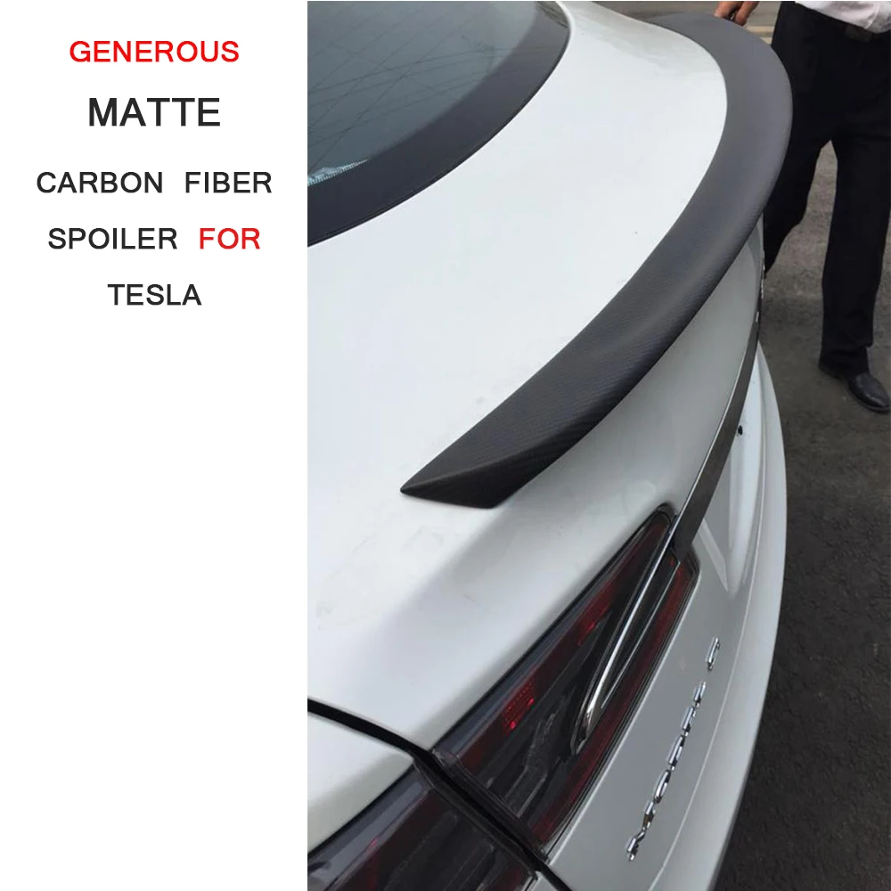 Задний спойлер для багажника из углеродного волокна крыло Tesla Model S Sedan 4 Door 2012 2018
