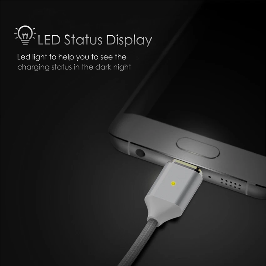 Магнитный кабель JianHan 2 в упаковке Micro USB зарядное устройство 1 м плетеная быстрая