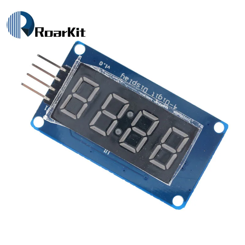 Светодиодный Дисплей модуль TM1637 для Arduino 7 сегментный 4 биты 0 36 дюйма часы красный