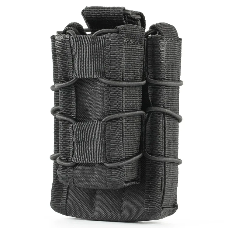 MOLLE, для страйкболла подсумок Тактический двойной винтовка подсумок под магазин Патрон Зажим Pouche охотничья сумка