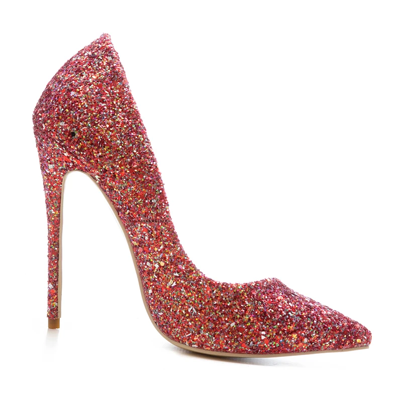 Туфли лодочки женские свадебные на высоком каблуке 12 см с блестками|shoes pumps|wedding
