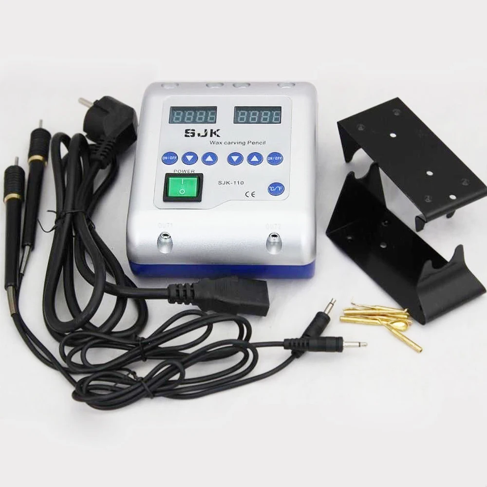 

New Origin SJK Dental Lab Digital Electric Wax Carver Carving Pencil+6 Wax Tips+2 Pens
