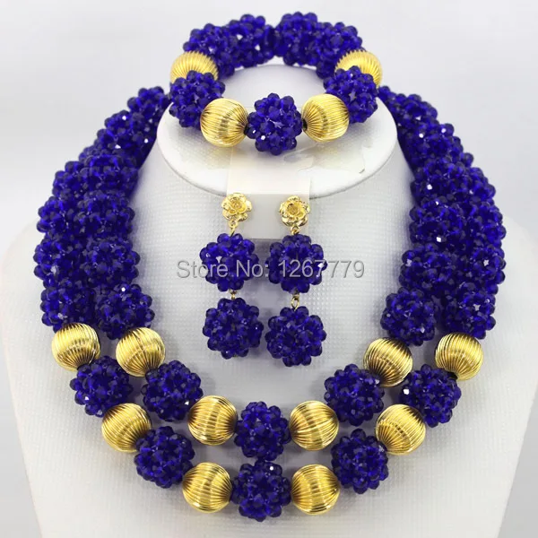 Африканские свадебные бусы ювелирный набор ручной работы кристалл свадебный