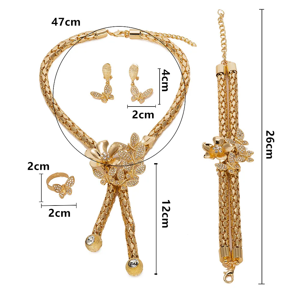 

MUKUN Fashion African Jewelry Set Wholesale Dubai Gold Jewelry Set Women customer nigerian Wedding Brand Jewelry set Design Gift