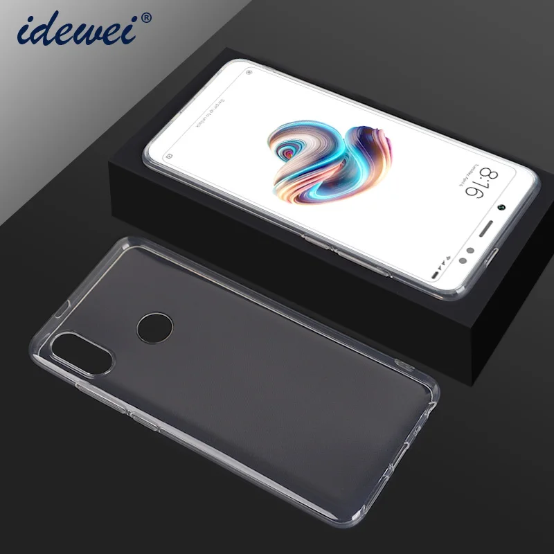 Чехол для Xiaomi Redmi Note 5 Pro Мягкая силиконовая задняя крышка из ТПУ Note5 Fandas Capa