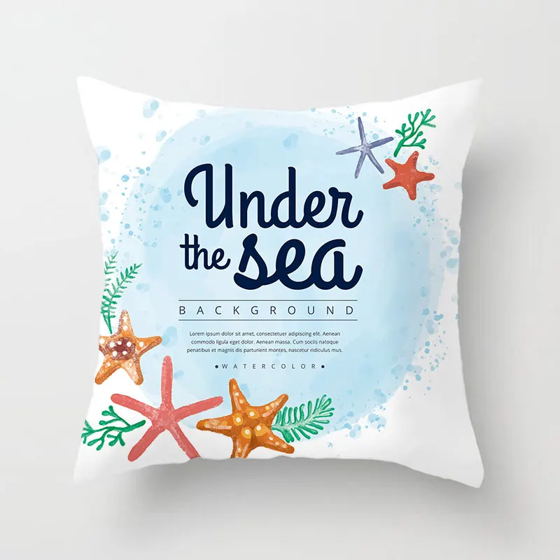 Houspace полиэстер Пич-скин Take me to the Sea для домашний декор подушки диван автомобиля