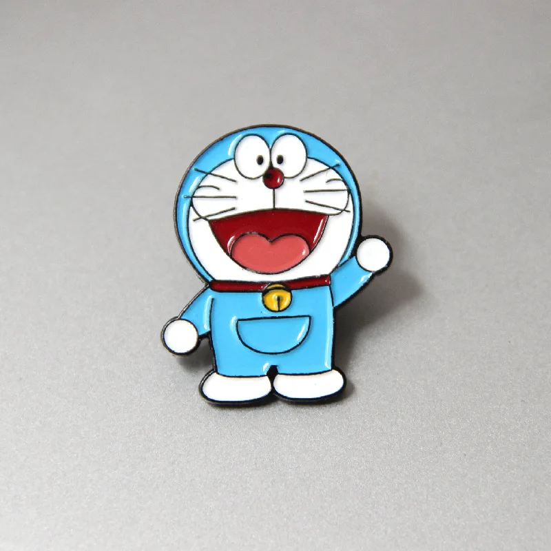 Аниме Doraemon Робот кошка брошь и эмалированные булавки Детский рюкзак сумки значок подарки