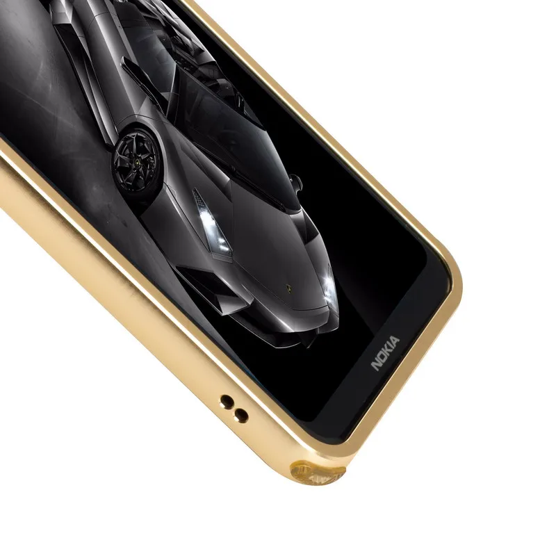 Алюминий чехол для Nokia X6 2018 мобильный крышка бампера металла рамка +