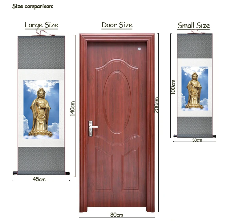 Китайская старинная картина традиционное ремесло &quotБудда Бодхисаттва&quot