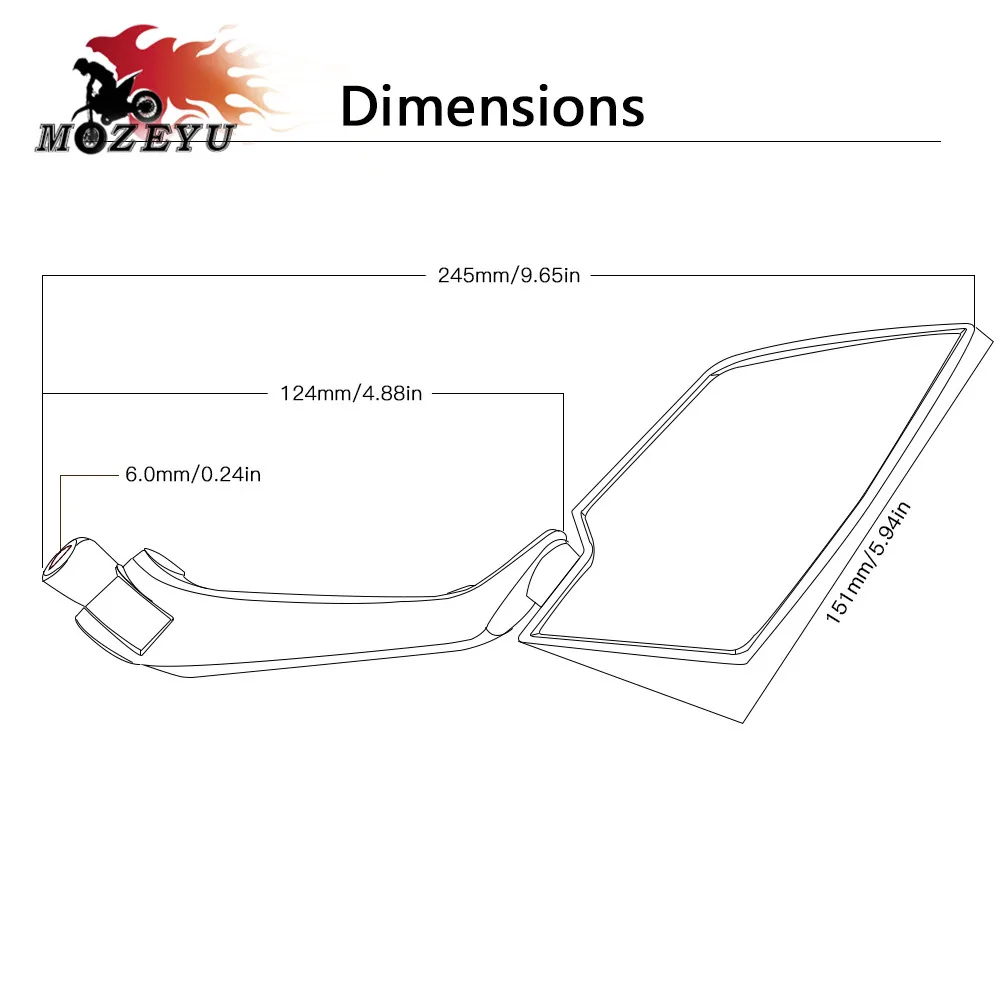Боковые зеркала для мотоцикла 8 мм 10 Yamaha XMAX X MAX 125 250 300 400 2018 XMAX300|Боковые и