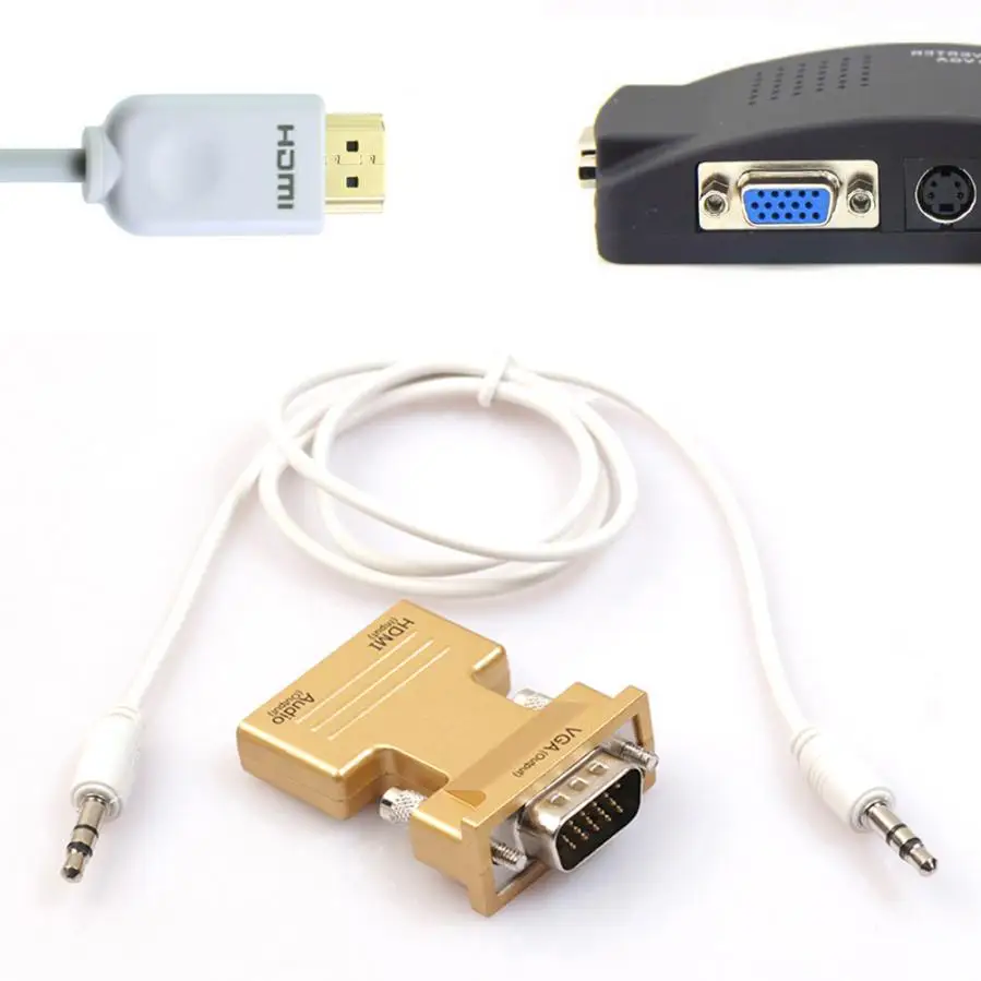 HDMI женщиной мужчина VGA HD адаптер с 3Ft 3.5 мм стерео кабель 2017 17 августа *-* 18 |