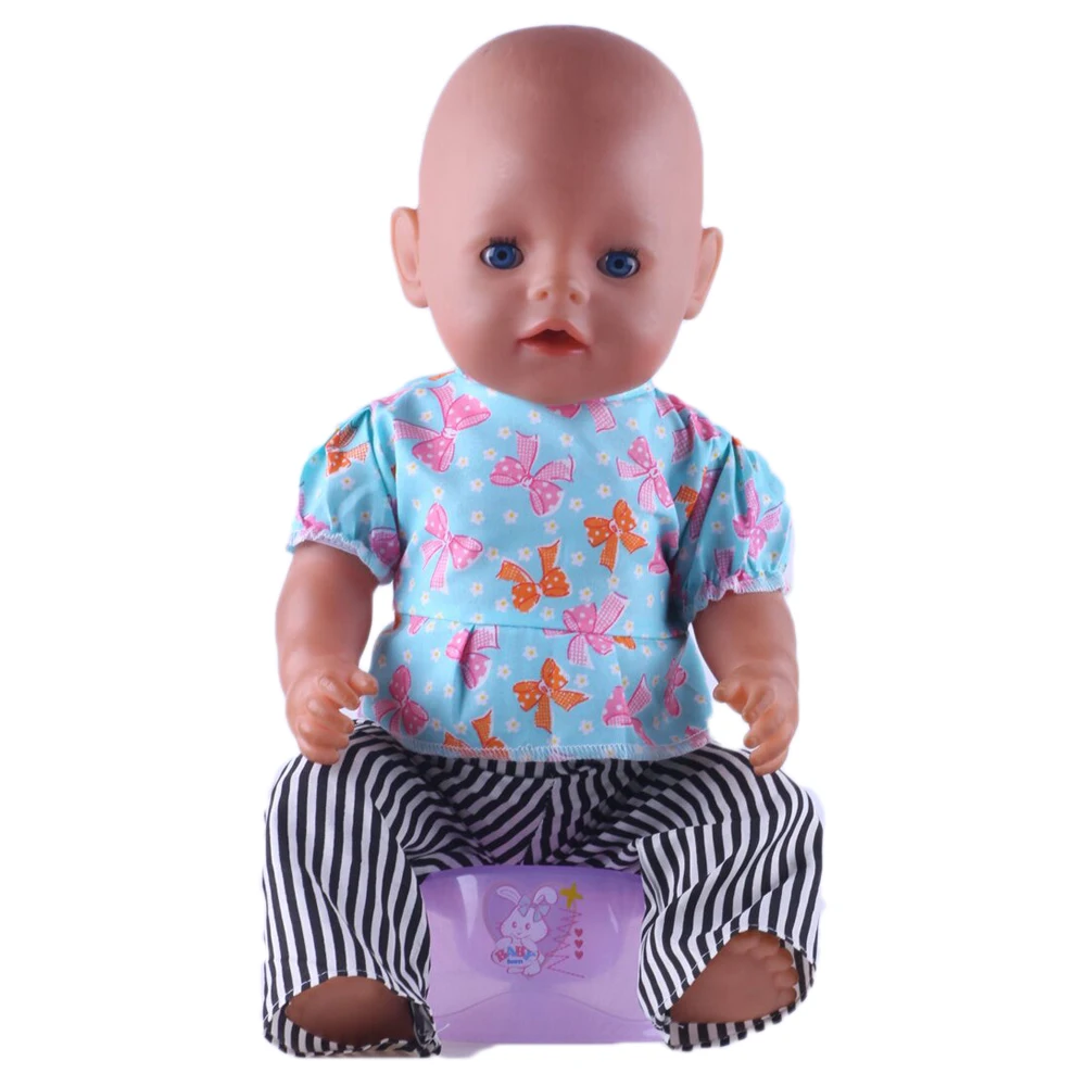 

Luckdoll 5 styles pattern dress fit 43CM doll, children's best holiday gifts