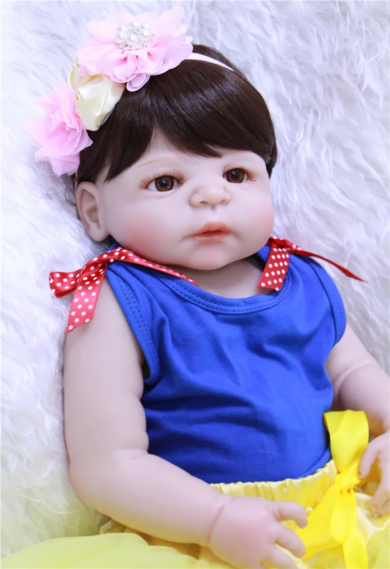23 дюймовая силиконовая кукла-реборн 57 см Новинка bebe Reborn Детские игрушки для