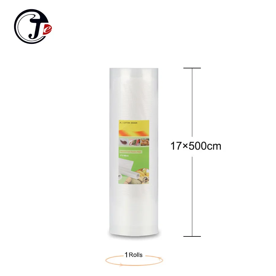 1 Rolls 17x500cm 6 размеров, 12/17/20 мм/22 мм/28/25*500 см вакуумные запайки пакетов пакеты для вакуумной упаковки зерна машины для упаковочных материалов, пищевая упаковочная машина - Цвет: 1 Rolls 17x500cm