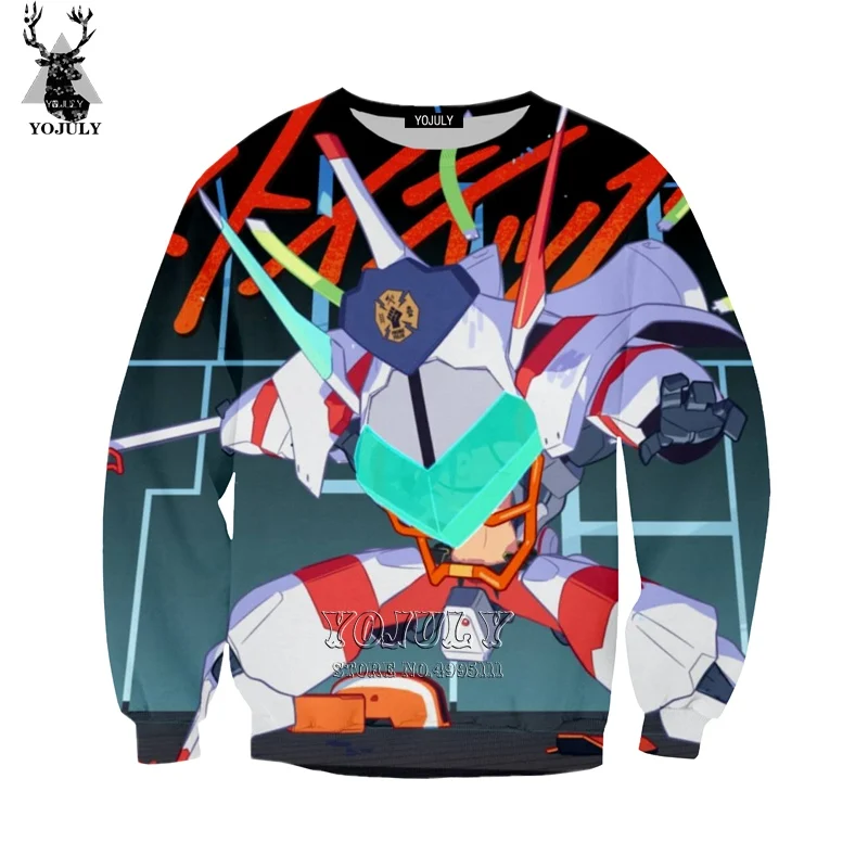 Yojuly 3d печати Для женщин Для мужчин аниме promare Толстовка Harajuku Осень толстовки Повседневное с круглым вырезом в стиле «хип-хоп» уличная A529 - Цвет: 8