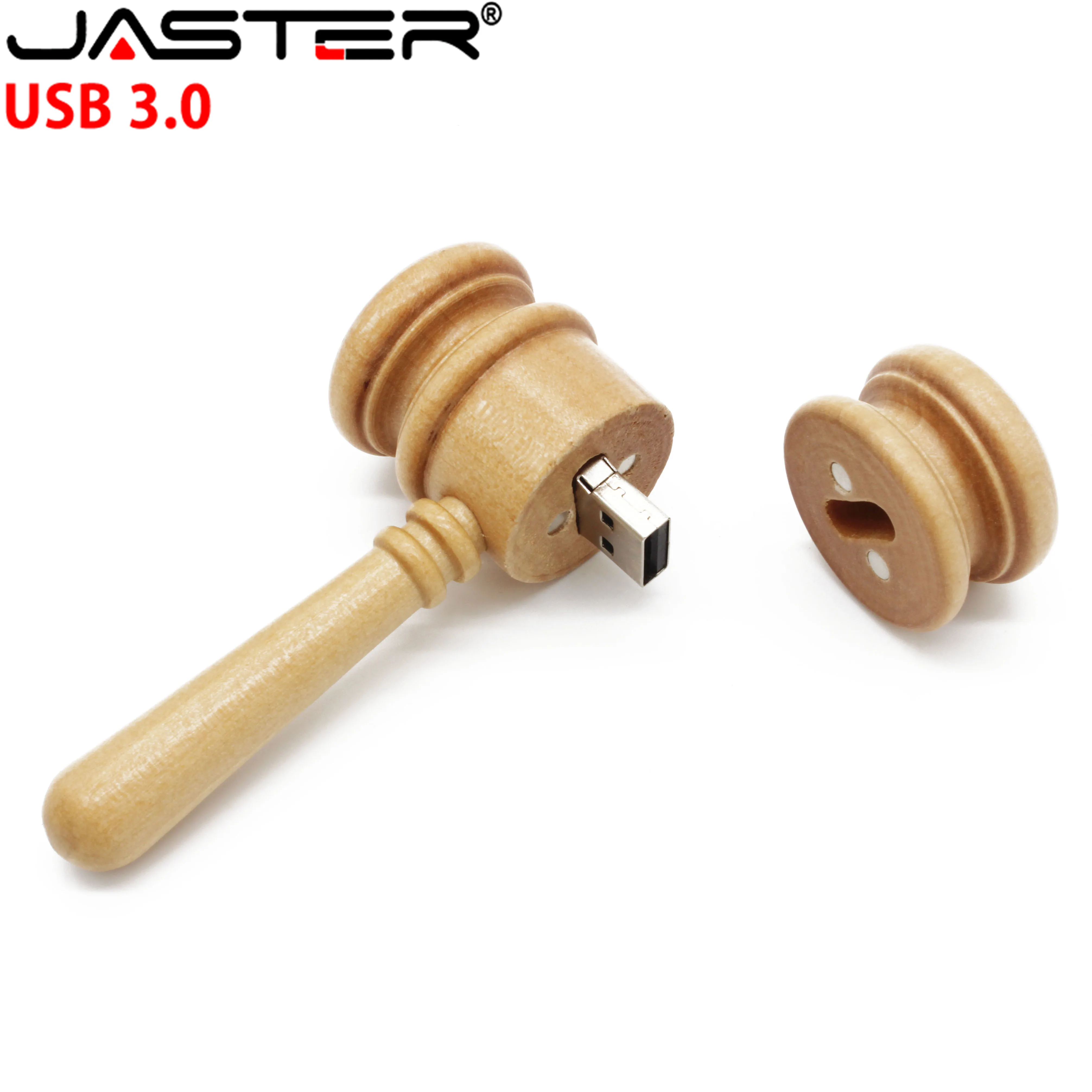 USB флеш-накопитель JASTER 3 0 с деревянным молотком 4 ГБ 8 16 32 64 | Компьютеры и офис