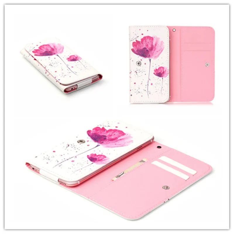 2016 Hot PU Leather Protection Phone Case With 12 Painting And Card Wallet For Kazam Trooper 451 |