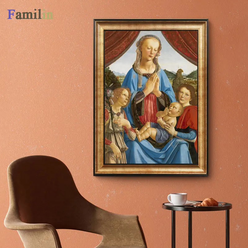 Leonardo Da Vinci-леди с Ermine холст печать постер, классические картины, плакаты на стену для гостиной домашний декор