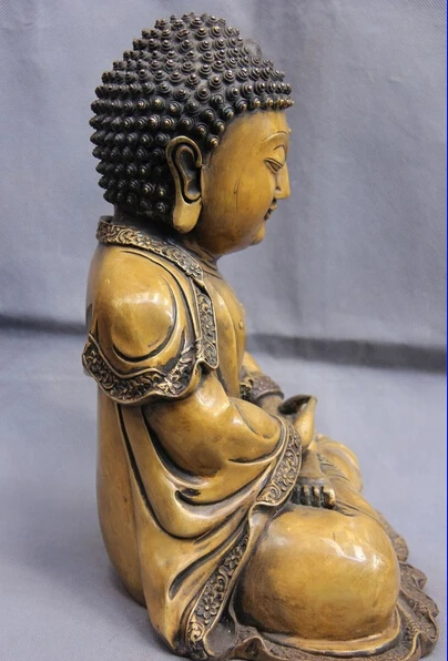 12 Тибет бронзовая медь буддизм храм Rulai татхагата статуя Будды Шакьямуни | Дом и