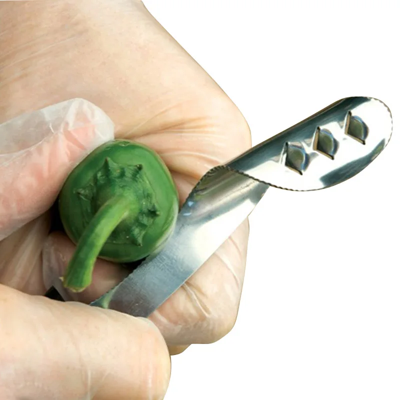Чили перец корер нержавеющая сталь нож для перца приспособление овощей делитель