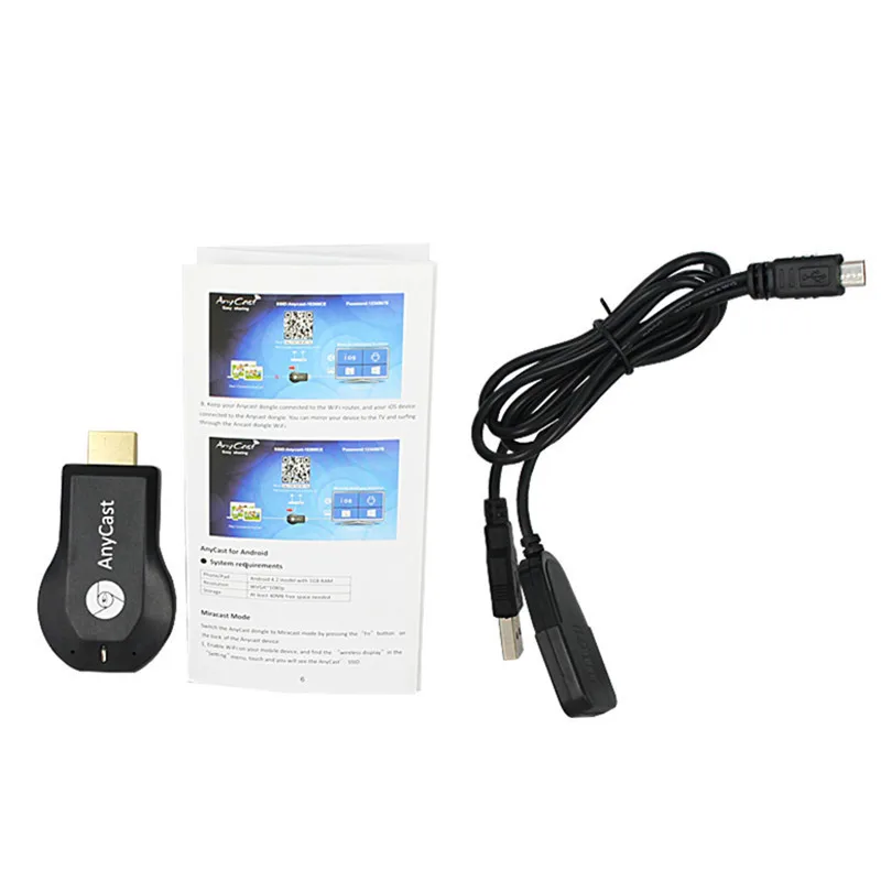 Горячий AnyCast tv Stick беспроводной ключ для DLNA Airplay tv Stick Push хром литой Wifi Дисплей приемник Мини ПК Мультимедийный проигрыватель на Android