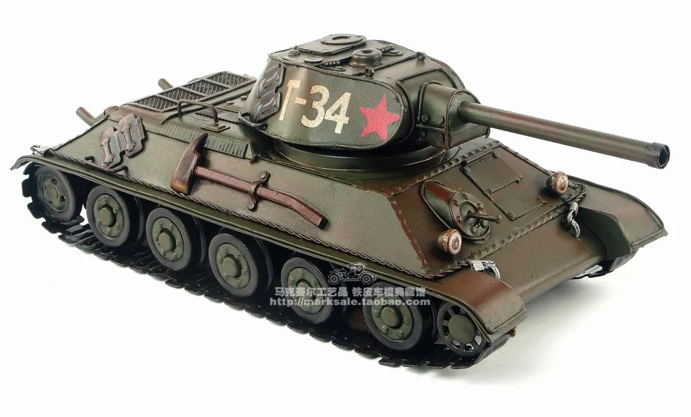 Популярные Классические мотор Стиль Ретро 1940 советского T-34 Танк модель