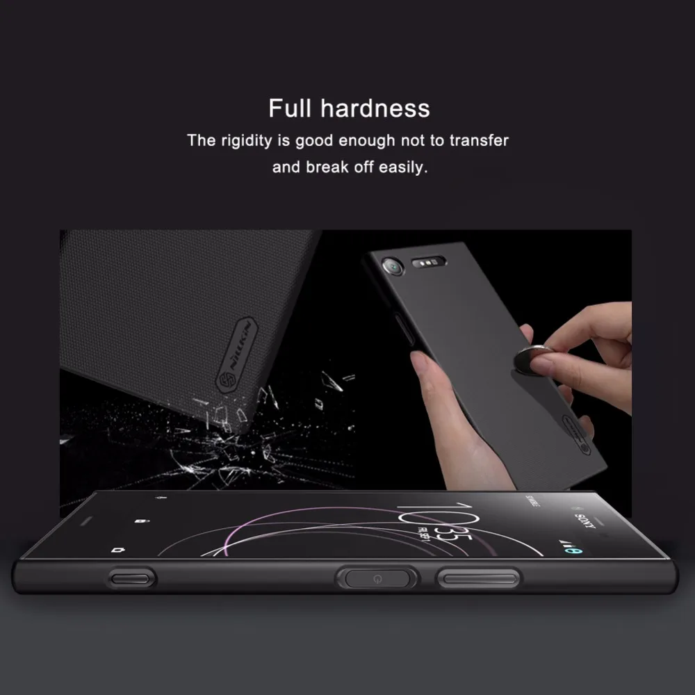 Чехол для sony xperia xz1 чехол Nillkin матовый ПК Жесткий чехол-накладка с держателем