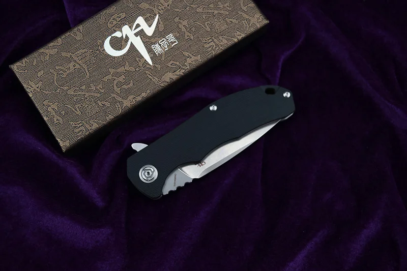 CH Новый CH3504 G10 Флиппер складной нож D2 лезвие шарикоподшипник + стальная ручка для