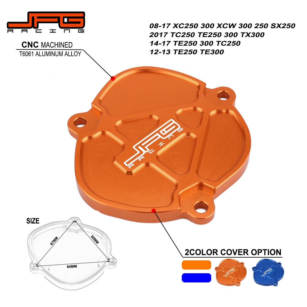 Мотоциклетная CNC алюминиевая оранжевая и синяя крышка управления цилиндром для