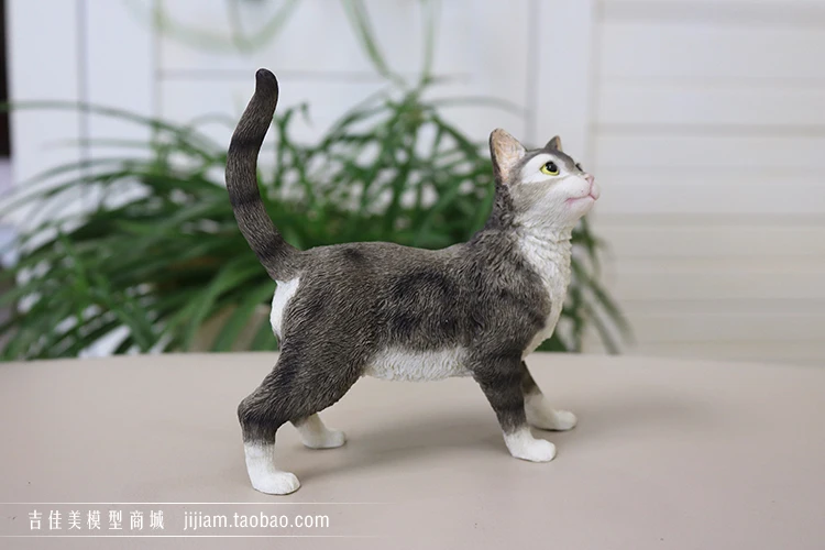 Лидер продаж фигурка модель кошки Pet статуэтки котов домашний Автомобиль ремесленные фигурки миниатюры украшения ремесла аксессуары украшения