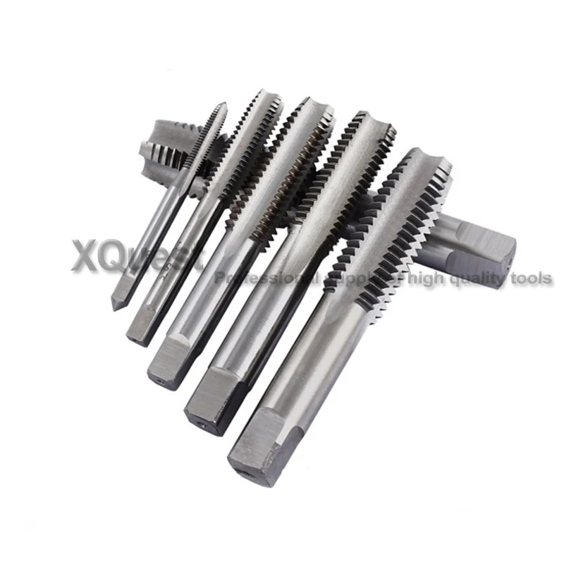XQuest HSS левосторонний кран M3 M4 M5 m6 m8 m10 m12 M14 M16 M18 M20 LH Метрическая тонкая резьба прямые флейты краны M8X1 M10X1.25 M20X1.5