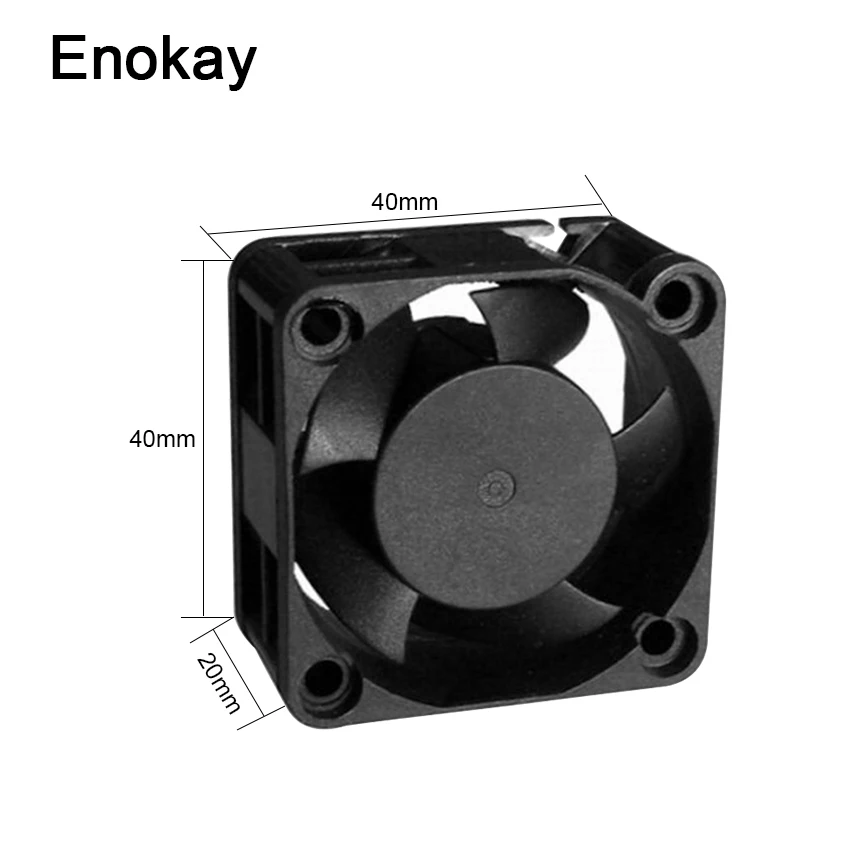 Enokay 12В 2Pin инвертор вытяжной вентилятор охлаждения 4020 4 см 40 мм 40x40x20мм|Кулеры и