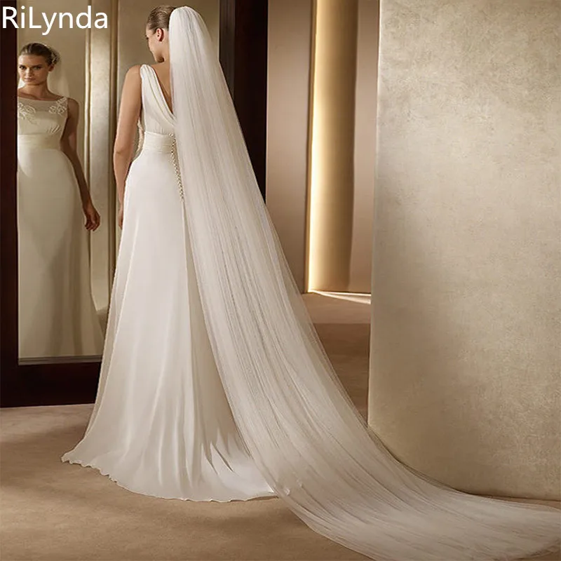 

Wedding Accessories 3 Meters 2 Layer Wedding Veil White Ivory Simple Bridal Veil With Comb Wedding Veil Hot Sale