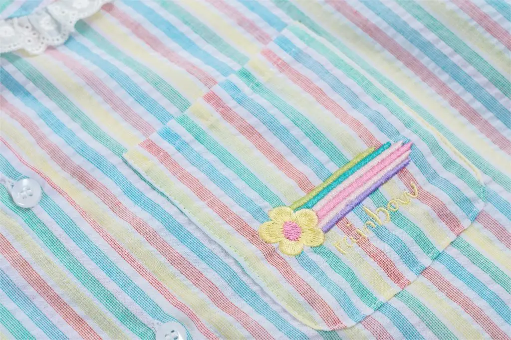 Женская хлопковая блузка с коротким рукавом летняя Свободная рубашка в цветную