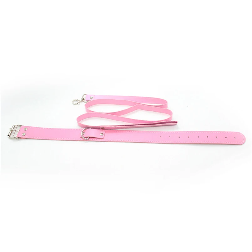 Шейные воротники с поводком Фетиш S & M подчиненные наручники на шею БДСМ бондаж