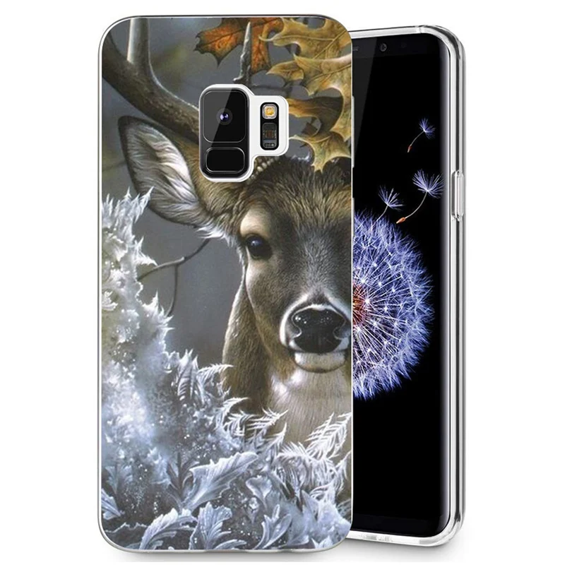 ТПУ чехол с цветочным принтом для Samsung Galaxy S3 S9 S9Plus S8 Plus S7 edge Note 8 feel Lite гелевый