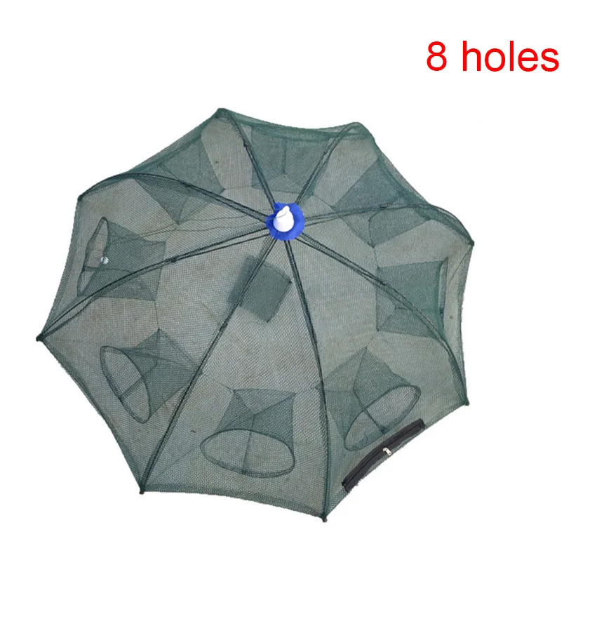 1PCS Folded Portable Hexagon 4 Sizes Hole Automatic Fishing Shrimp Trap Net Fish Crab Baits Cast Mesh A55 | Спорт и развлечения